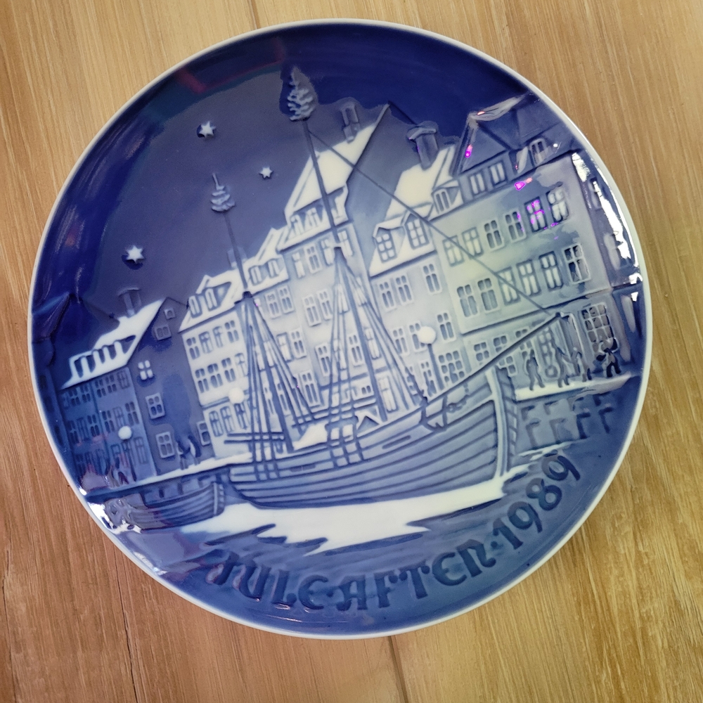 Blue and White Decorative Plate